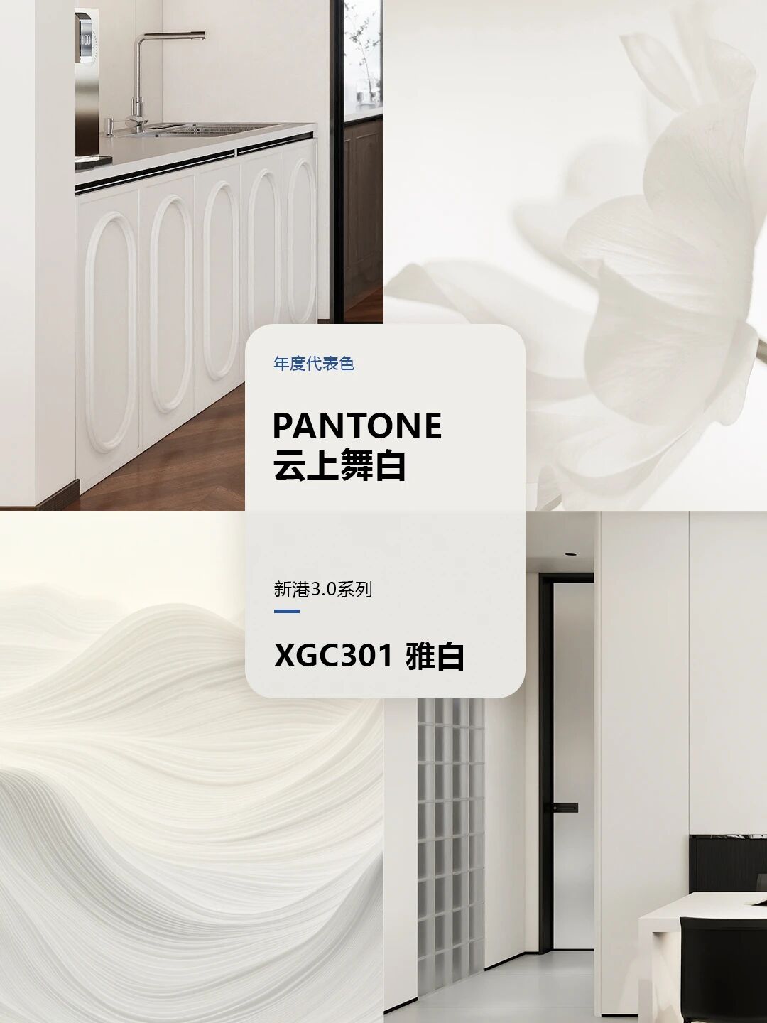 花色鉴赏 I 当2026年度潘通色-云上舞白，遇见新港雅白